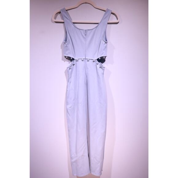 HOURS by Revolve Light Blue Cut-Out Dress with Button Detail & Leg Slit – XS - Picture 1 of 8